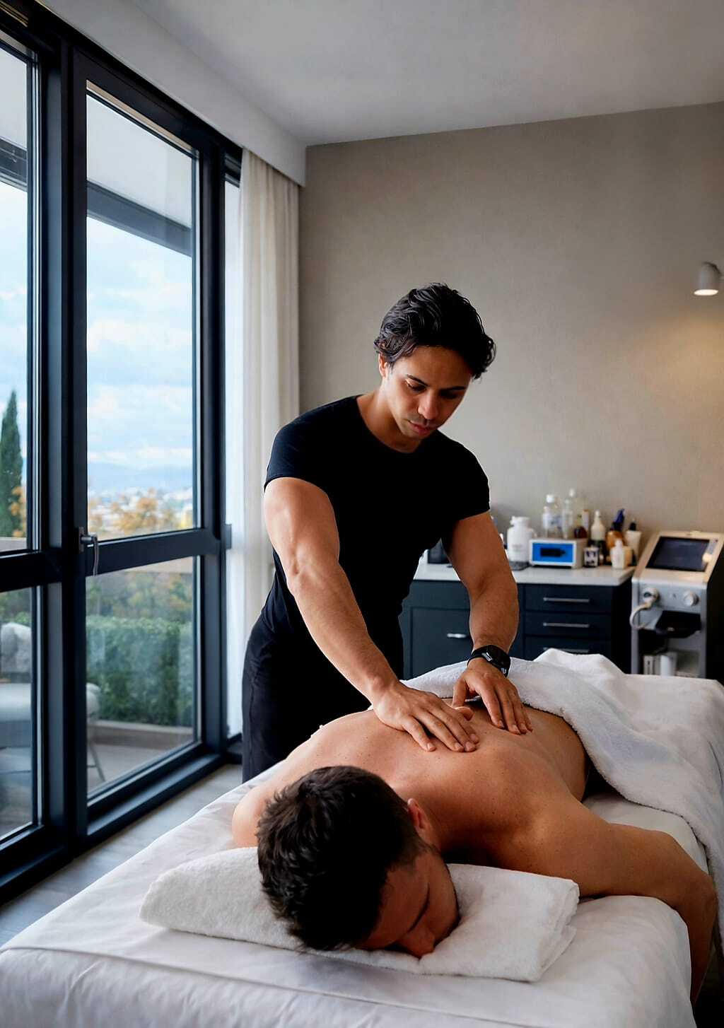 Simone Albi in azione